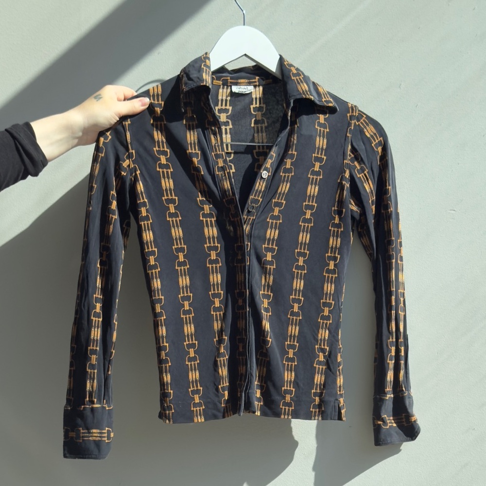 Vintage Celine silk blouse
